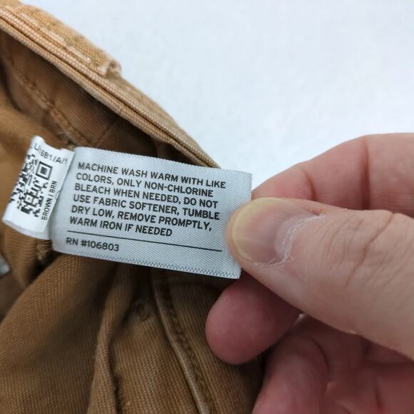 Duluth Trading Flex Fire Hose Cargo Work Pants Men's 44x28 Relaxed Fit 45507 Tan - Picture 5 of 10